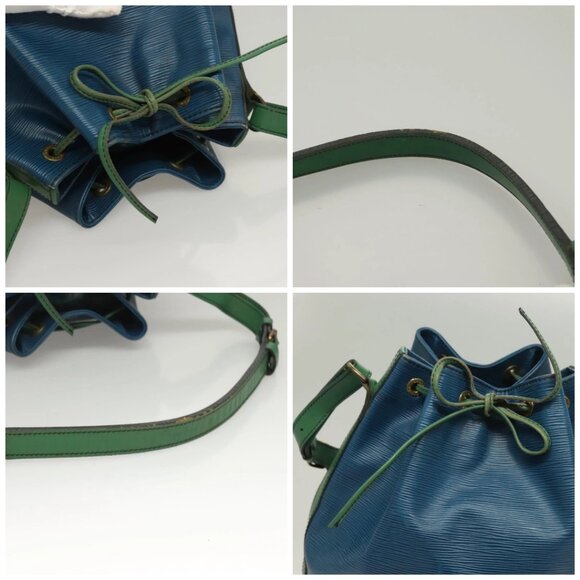 LOUIS VUITTON Epi Noe Shoulder Bag Bicolor Green Blue M44044 LV Auth 128621 - Picture 16 of 16